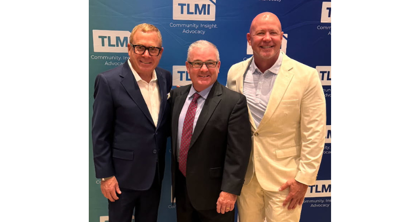 Andrew Wasserman (L), Paul Teachout, and John McDowell celebrating the announcement of this year's Printing Excellence Awards.